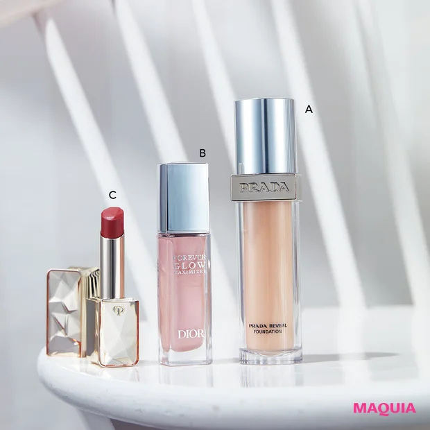 小嶋陽菜×石井美保×友利新　品と華やぎを添える立体感＆血色メイクアイテム