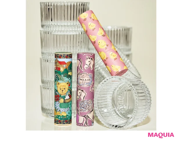 。リップスティック ケース CS（右から）063、065、064 各￥1100／ポール ＆ ジョー ボーテ（8/1限定発売）