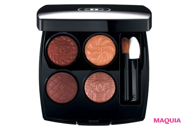 マキア　藤田ニコル 秋メイク　シャネル レ キャトル オンブル ブトン 219