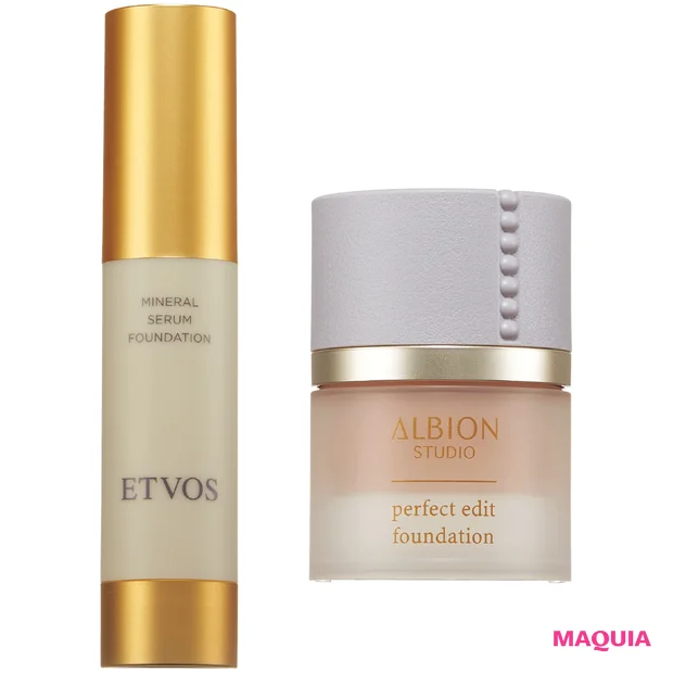 マキア　ファンデーション　おすすめ　エトヴォス　アルビオン　長井かおり