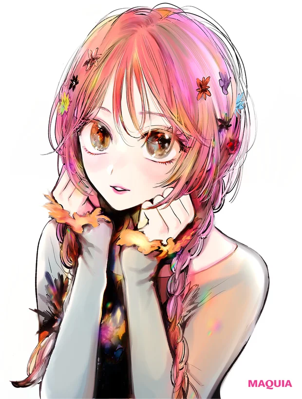 【推しの子】横槍メンゴ先生描き下ろし! MAQUIA読者に捧ぐ、大人可愛いレイヤードメイク_2