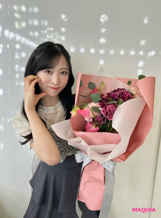 AKB48小栗有以さんマキア4月号オフショット【“崩れない”アイドルメイク】PhotoGallery_8