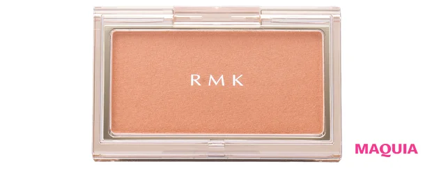 マキア　藤田ニコル 秋メイク　RMK ピュア コンプレクション ブラッシュ 15