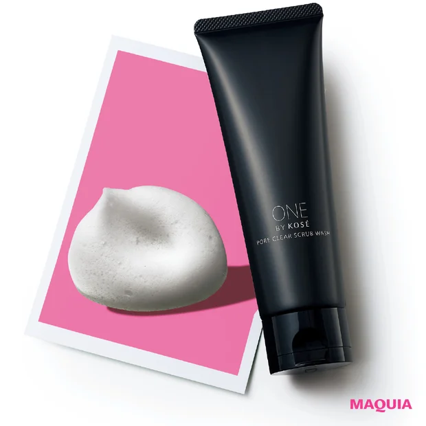 マキア 毛穴ケア 洗顔 ONE BY KOSÉ ポアクリア スクラブ ウォッシュ レビュー