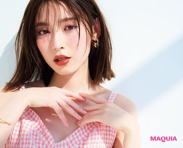 夏の赤みメイクは、 太陽の光に透けて、 さらに色っぽ可愛く♡