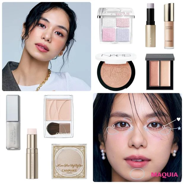 ハイライトの入れ方 おすすめ くすみ シワ くぼみ カバー 佐藤晴美