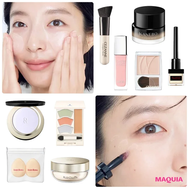 【肌のくすみ対策ベースメイク】朝の仕込み・化粧直しの神テクをタイプ別に解…