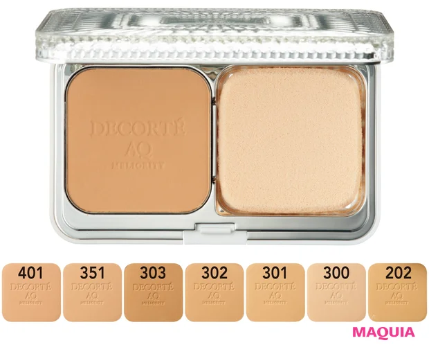 コスメデコルテ AQ ミリオリティ トリートメント パウダーファンデーション SPF10・PA+ 全7色 各¥19000(ケース込み)