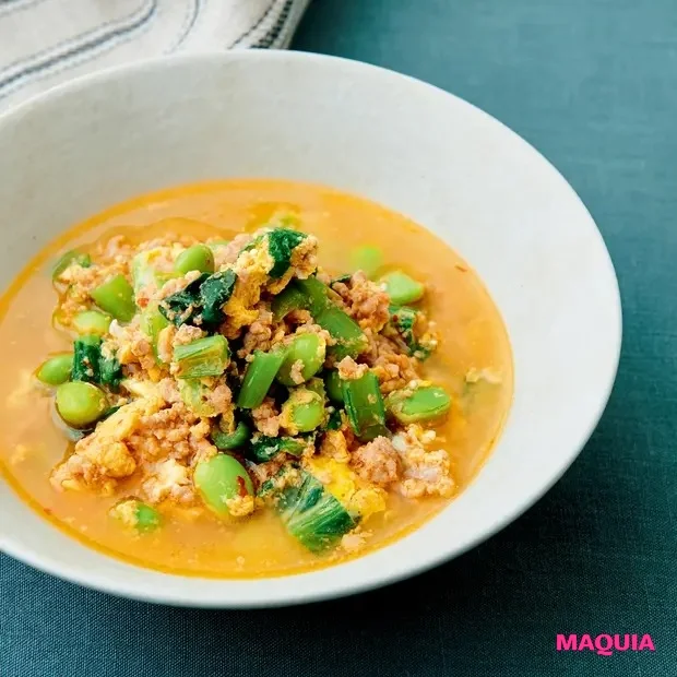 貧血・冷え・疲れの予防に！ Atsushiさんのレンチン美容スープレシピ