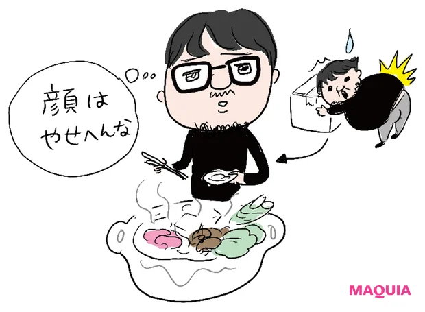 顔だけ痩せない!期