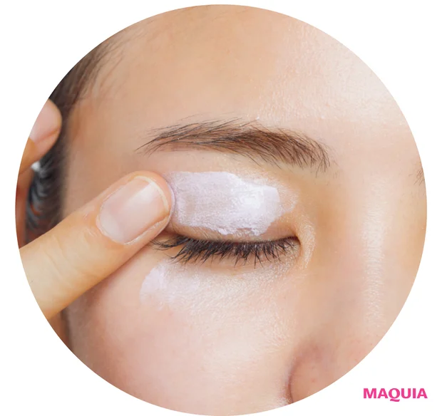 ヘア＆メイク 千吉良恵子さんおすすめの2026年春ベースメイク まぶたには追い塗り