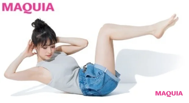 【泉 里香さんの筋トレ】ひねり腹筋でサイドもキュッ