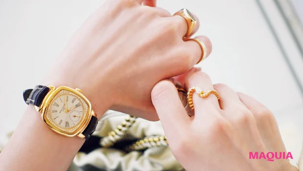 田中みな実の私服 アクセサリー 時計