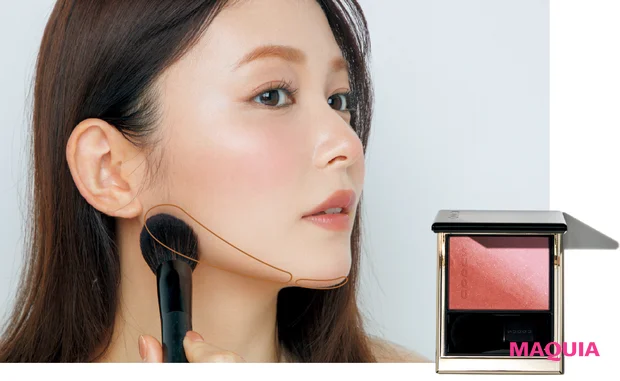 マキア 秋メイク 2025 チーク おすすめ ベースメイク スック ブラーリング カラー ブラッシュ 07 シェーディング