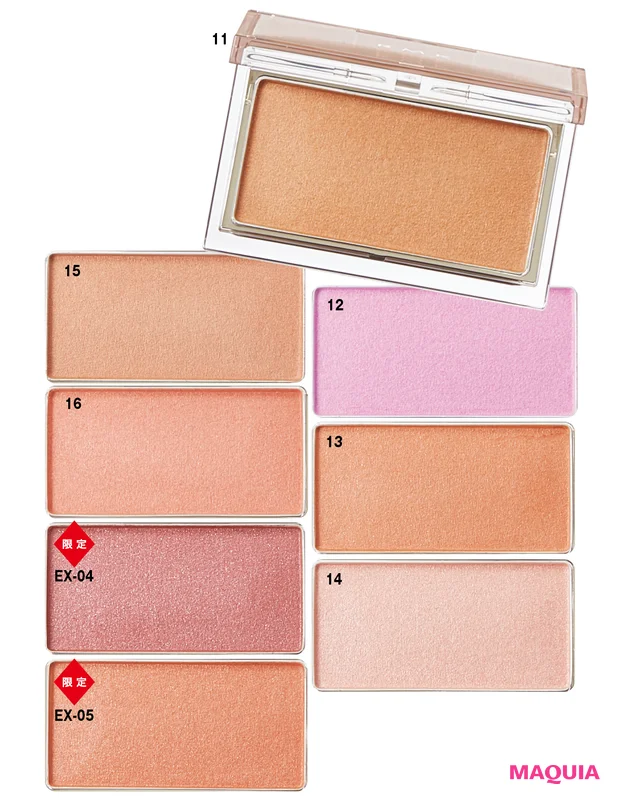 ピュア コンプレクション  ブラッシュ 各￥3630