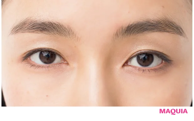 単色抜け感アイד隙間ピュア眉”