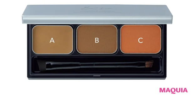 &be パレットアイブロウ オレンジブラウン ¥2200／Clue