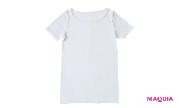洗えるシルク100% フレンチスリーブ ¥9900/くらしきぬ