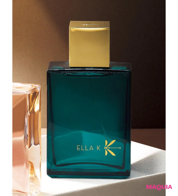 マキア　ムーン・リーの運を呼び寄せる香り　ELLA K「情熱的で五感が喜ぶ夢のロマンスの香り」エラ ケイ オーキッド K オードパルファン 100ml ￥37400／フォルテ