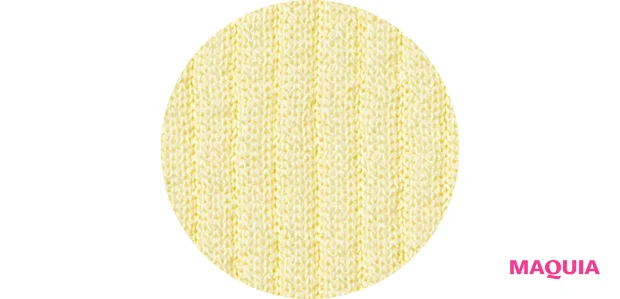 守屋麗奈さん、ポロニットを着る日のメイクプラン。透けイエロー×ピンクでやわらかな空気感を_2