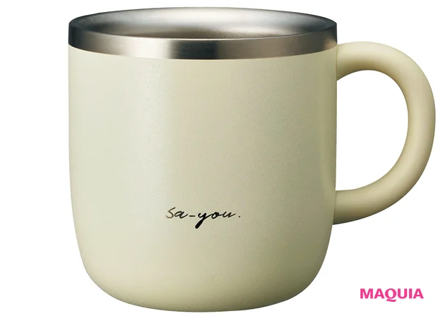 マキア 白石 聖さん 美容インタビュー ON℃ZONE 白湯専科マグカップ