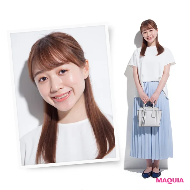 【ユニクロ・GUコーデ×似合うヘアアレンジ】彼のご実家への挨拶は爽やか配色の上品コーデにツヤやかハーフアップで好感を狙って