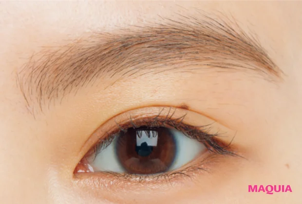 アイブロウ 醸し眉 トレンド セザンヌ 極細アイブロウマスカラ 仕上がり