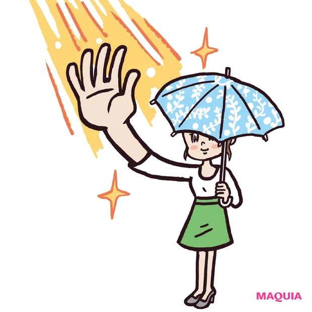 朝起きたら手の平に太陽の光を当てる