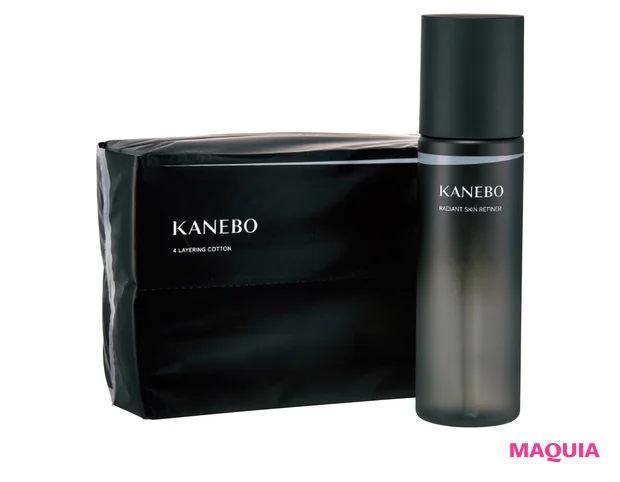 （右）KANEBO  ラディアント  スキン リファイナー、（左）同 4 レイヤリング コットン