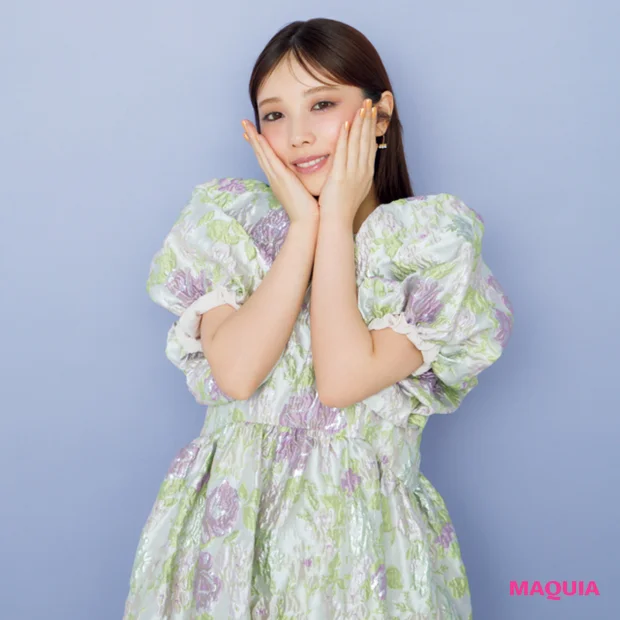 与田祐希さん、今気になるメイクは「透け感リップとパープルアイ」。リピ買いコスメもご紹介！