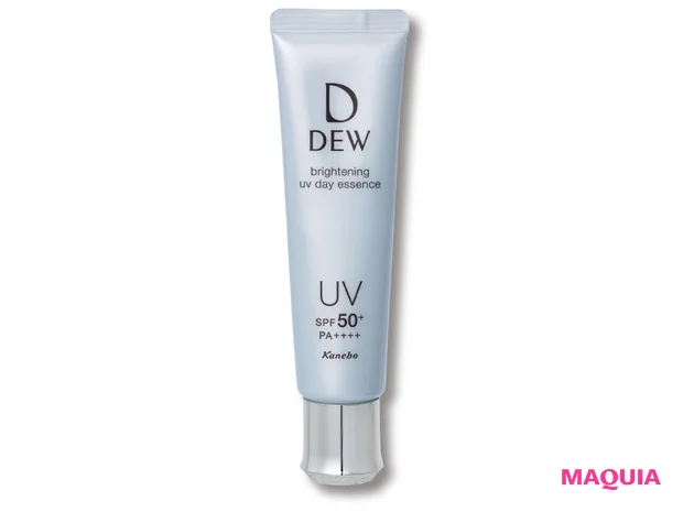 DEW ブライトニングUV デイエッセンス (医薬部外品) SPF50+・PA++++ 40g ¥3850(編集部調べ)/カネボウ化粧品