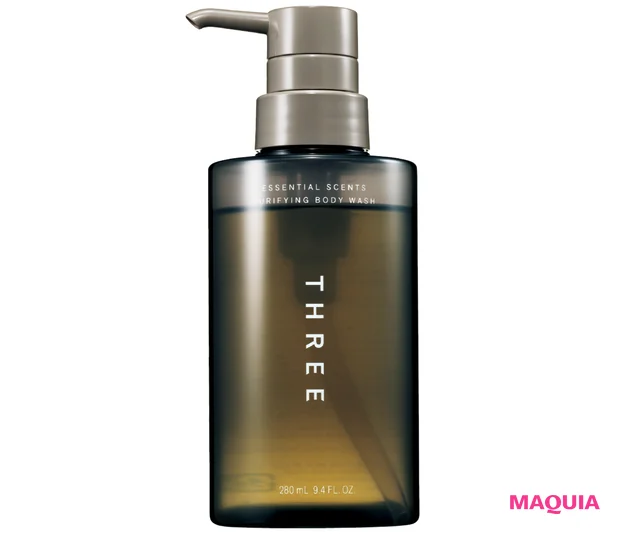 マキア ベストコスメ2025下半期 ボディケア部門 4位 THREE エッセンシャルセンツ ピュリファイング ボディウォッシュ