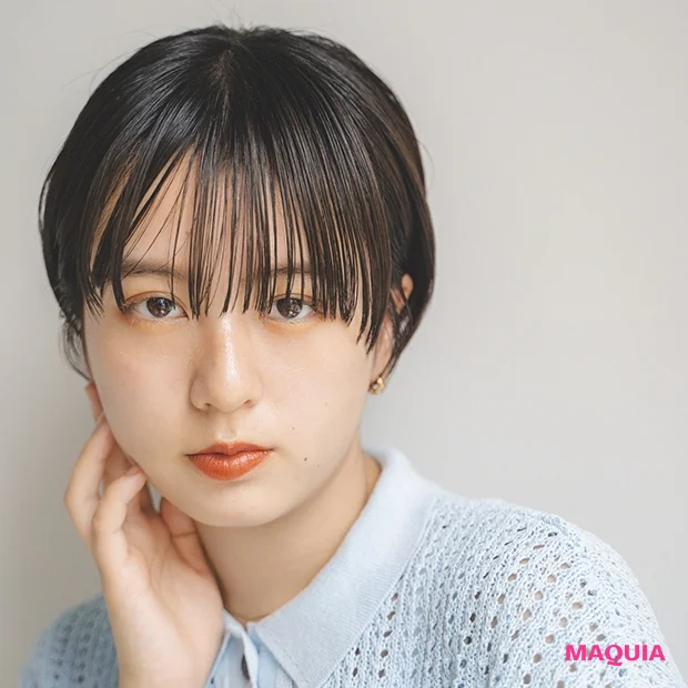 30代 40代面長さんの救済ショート 元から小顔に見せる 輪かくカバーマッシュショート Happy Plus ハピプラ