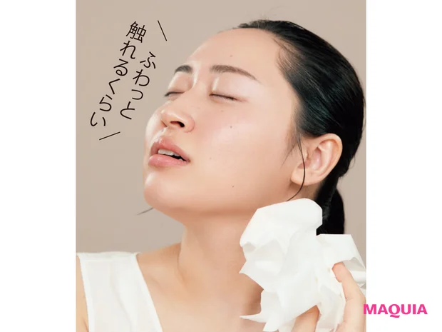 こだわり1 洗顔後はNO TOWEL! ティッシュでソフトタッチ吸水♡
