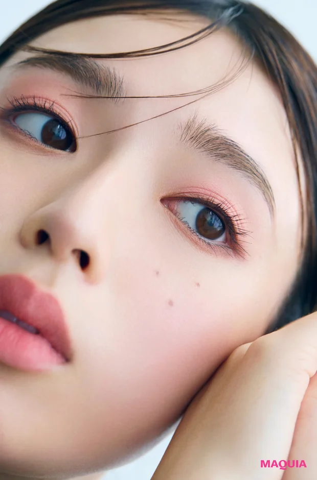 白石聖 秋 トレンド ピンクメイク 2