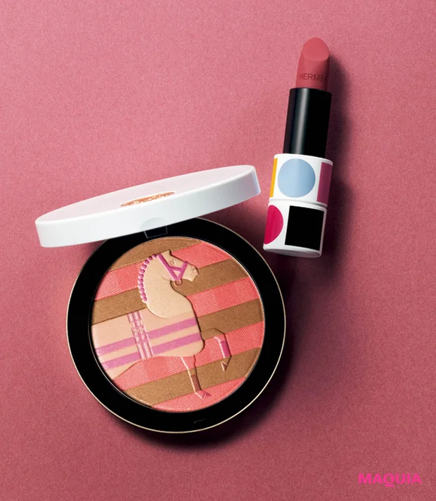 元乃木坂46　与田祐希 クリスマスコフレ 2025 エルメス （左）プードル ロカバール （右）ルージュ エルメス ルージュ ア レーヴル マット レジェ ローズ・エピュレ 24