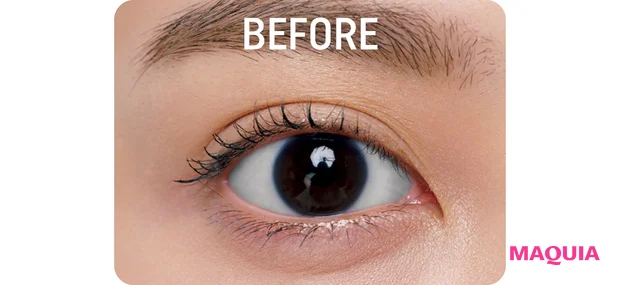 アイメイク 二重 長井かおり ビフォー