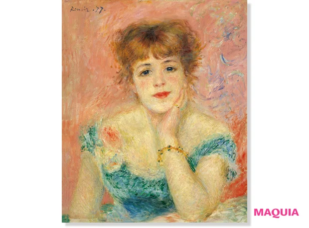 ピエール=オーギュスト・ルノワール『ジャンヌ・サマリーの肖像』(1877年) ©アフロ