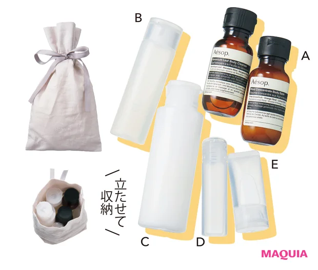 大峰ユリホさんのバスセットポーチ