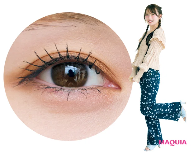 櫻坂46 守屋麗奈 セルフメイク 秋 アイドルまつ毛完成!