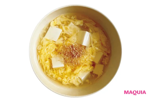 とろとろ卵と豆腐のスープ