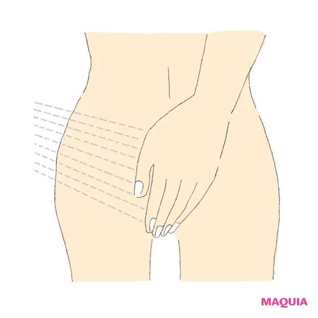 デリケートゾーンの洗い方 4.ぬるま湯で洗い流す