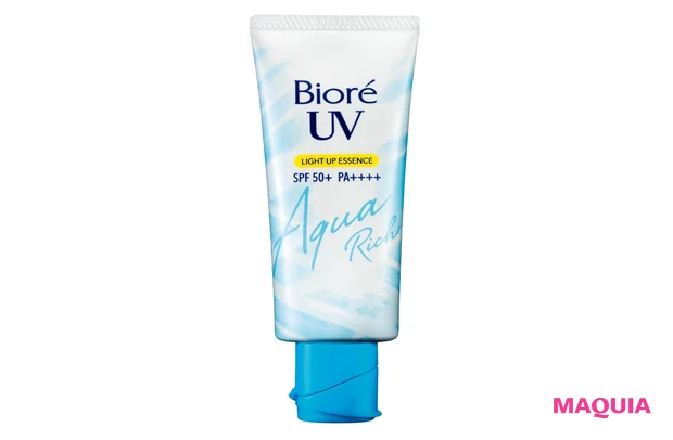 ビオレUV アクアリッチ ライトアップエッセンス SPF50+・PA++++ 70g ¥968(編集部調べ)/花王