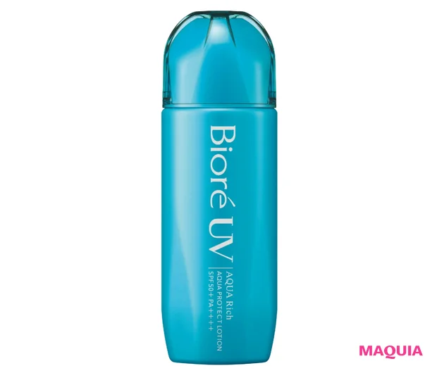 ビオレUV アクアリッチ アクアプロテクト ローション(水層パックUV) SPF50+・PA++++ 70ml ¥968(編集部調べ)/花王