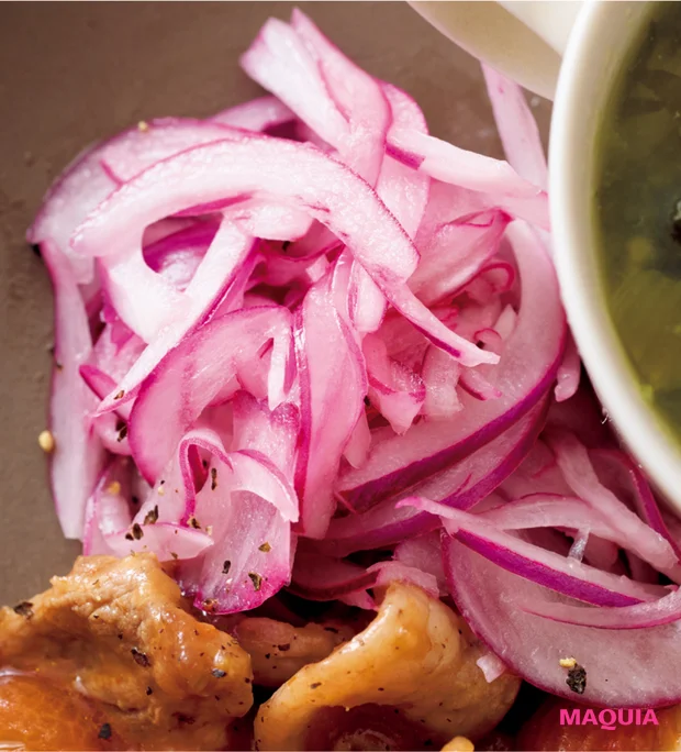 長谷川あかりさんワンプレートごはん 紫玉ねぎのライム（レモン）サラダのレシピ