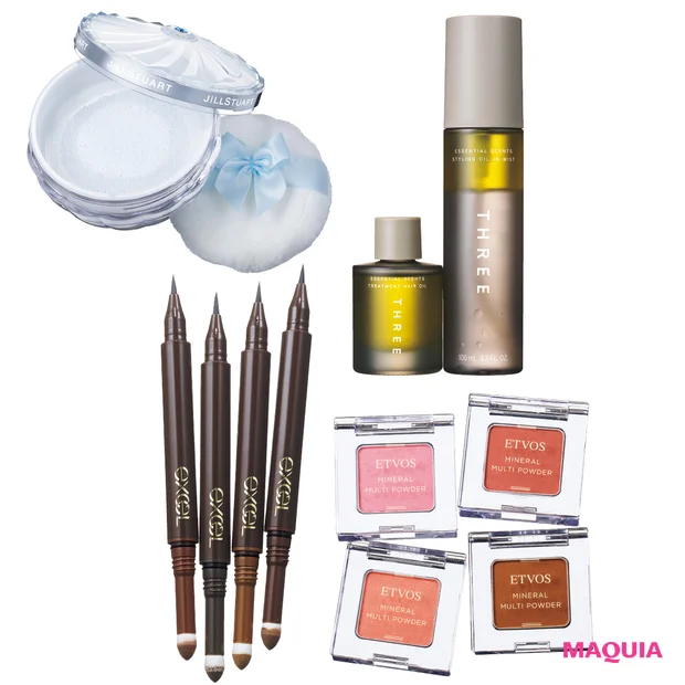 THREEのヘアオイルやエトヴォスの名品も。話題の新作をエディターがお試し!