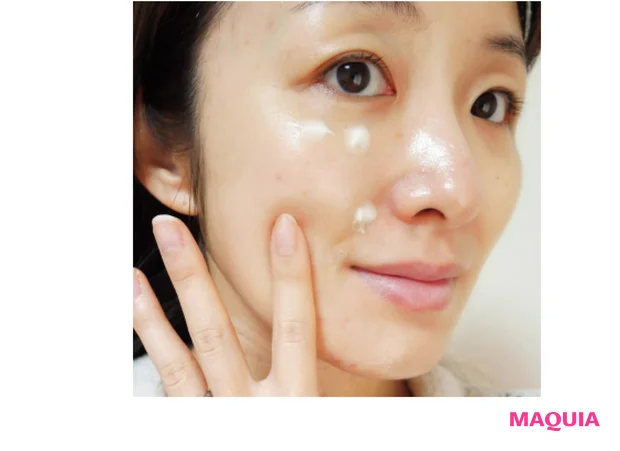 デリケートな目元も重ね塗りで小ジワが薄く