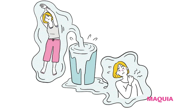 肩こりの痛みが蓄積されるイメージ