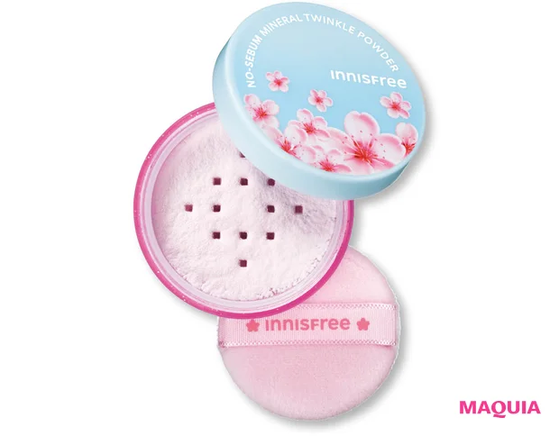2026年春夏新作のおすすめパウダー プチプラ ノーセバム ミネラル トゥインクルパウダー チェリーブロッサム