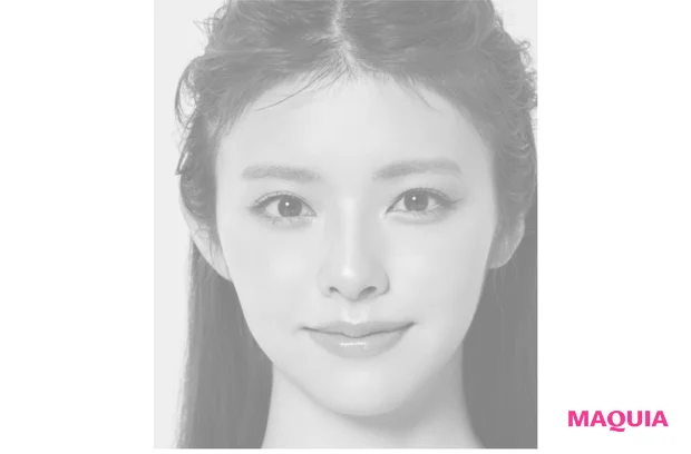 毛の延長線上に練りシェード